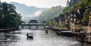 Beautiful Bridge in Fenghuang,Hunan Province