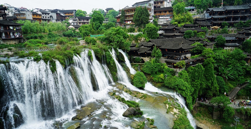 Waterfall in Furong Town, Hunan