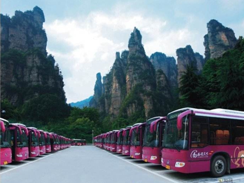 Environmantal Bus in Zhangjiajie National Foret Park